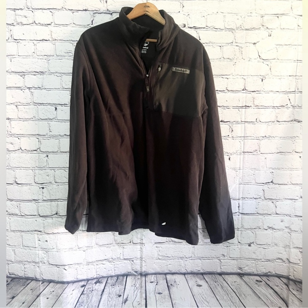 TIMBERLAND. Black fleece jacket. Size XL